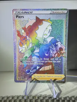 Piers 078/073 Full Art Rainbow Pokemon Champion's Path English Near Mint - Image 1