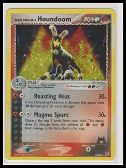 Pokemon Team Magma vs Team Aqua #10/95 Team Magma's Houndoom - Image 1