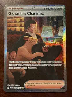 Pokemon 151 Giovanni’s Charisma 204/165 Special Illustration Rare - Image 1