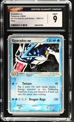 CGC 9 MINT Gyarados ex 2004 EX Fire Red & Leaf Green 109/112 Holo Pokemon Card - Image 1