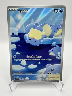 Spheal 199/191 Sv08: Surging Sparks Holo Pokemon Near Mint - Image 1