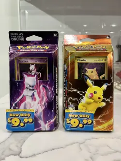 Set of 2 Pokemon XY Evolutions Theme Deck MEWTWO/ PIKACHU -Factory Sealed- - Image 1