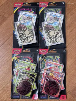 Pokemon TCG Phantasmal Flames Premium Checklane Blister LOT OF FOUR (4) SEALED!! - Image 1