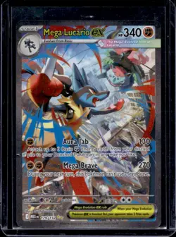 2025 Pokemon Mega Evolution Lucario ex Special Illustration Rare #179/132 - Image 1