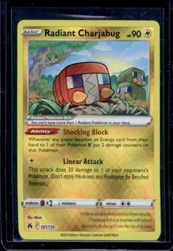 2023 Pokemon SWSH Crown Zenith Radiant Charjabug #051/159 - Image 1
