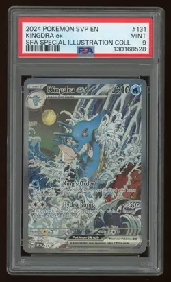 2024 POKEMON SVP EN SHROUDED FABLE BLACK STAR PROMO KINGDRA EX #131 PSA 9 - Image 1