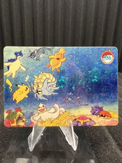 Pokemon Vintage Pocket Monsters Vending HOLO Prism Sticker 1999 Nintendo Japan - Image 1