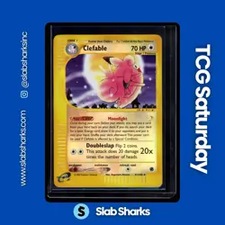 2002 POKEMON EXPEDITION SET #41 CLEFABLE REVERSE HOLO - Image 1