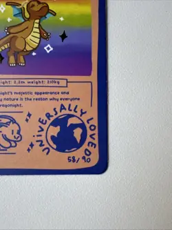 Dragonight (Dragonite) 58/90 - Pokedoodles Set 1 Fan Art - Pokemon - Image 4