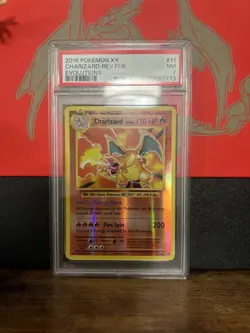 2016 Pokemon XY Charizard - REV. Foil Evolutions #011 PSA: 7 - Image 1