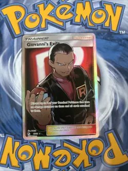 Giovanni's Exile (Full Art) 67/68 Hidden Fates Holo Pokemon NM - Image 2