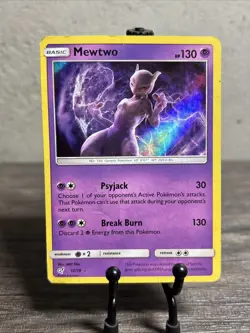 Mewtwo 12/18 Detective Pikachu Holo-Pokemon TCG-Vintage-Fast Shipping-Played! - Image 1