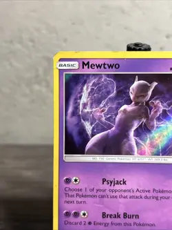 Mewtwo 12/18 Detective Pikachu Holo-Pokemon TCG-Vintage-Fast Shipping-Played! - Image 2