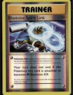 Blastoise Spirit Link Uncommon XY Evolutions 73/108 Tool Reverse Holo Pokemon Ca - Image 1