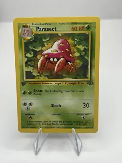 1st Edition Parasect (LP) 41/64 Jungle Pokemon TCG Card - Image 1