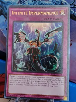 Infinite Impermanence (UR) RA01-EN075 25th Ann Rarity Collection 1st Ed Yu-Gi-Oh - Image 1