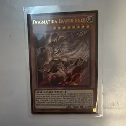 Konami Yugioh Dogmatika Lawbringer Effect 1st Ed MZMU-EN052 - Image 1
