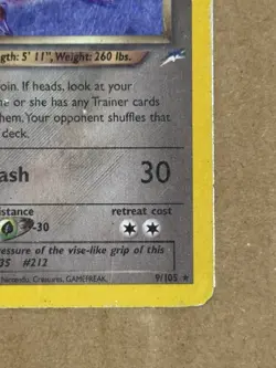 Pokemon TCG Dark Scizor Holo Rare Card 9/105 Neo Destiny Unlimited 2002 - Image 4