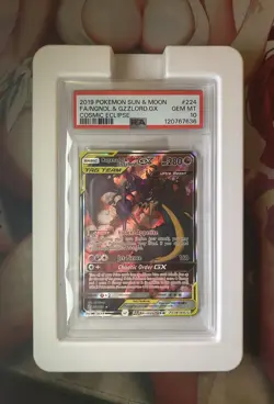 PSA 10 Naganadel&Guzzlord GX 224/236 Cosmic Eclipse Pokemon Card - Ships FAST - Image 1