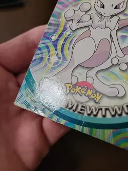 DMG! Mewtwo #150 Topps TV Animation Edition Blue Logo Pokemon Card - Image 5