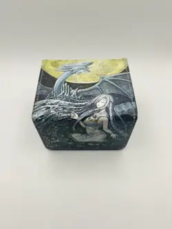 Yugioh Card Deck Box TCG Blue Eyes White Dragon Fit 100 Cards Magnetic - Image 1