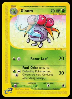 Gloom 78/165 Uncommon Expedition Pokemon Card - Image 1