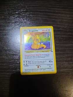 Pokemon TCG Dragonite Holo Rare Card 4/62 Fossil 1999 - Image 2