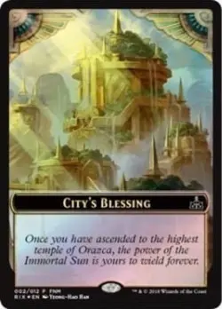 City's Blessing // Elemental Double-sided Token -Foil Light Play MTG Promos: FNM - Image 1