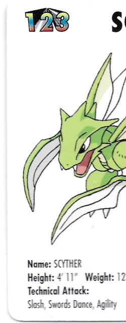 1998 KFC POKEMON CARD SCYTHER NINTENDO - Image 4