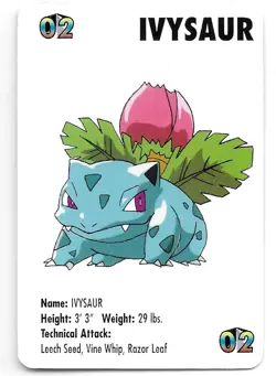 1998 KFC POKEMON CARD IVYSAUR NINTENDO - Image 1
