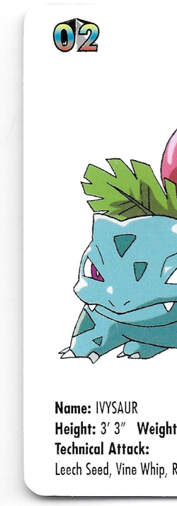 1998 KFC POKEMON CARD IVYSAUR NINTENDO - Image 4