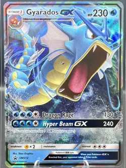Pokemon Card TCG - Gyarados GX SM212 Hidden Fates Sun & Moon Promo- Near Mint - Image 1