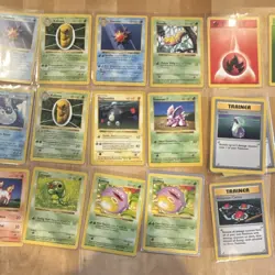 Pokemon Shadowless Base Set Lot, 59 Cards, LP- NM Condition, Commons/Uncommons - Image 2