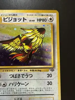 1996 Pidgeot Pokemon Jungle #18 Japanese Holo Pokemon TCG Card - Image 3