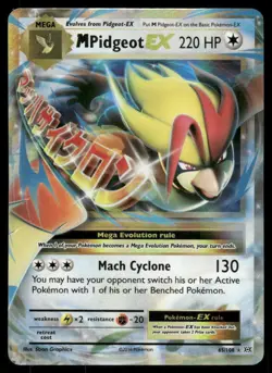 Pokemon Cards M Pidgeot EX 65/108 Evolutions Holo Rare EX LP - Image 1