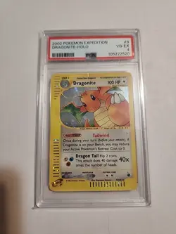 PSA 4 2002 Pokemon Expedition - 9/165 Dragonite Holo Graded Pokemon Card - Image 1