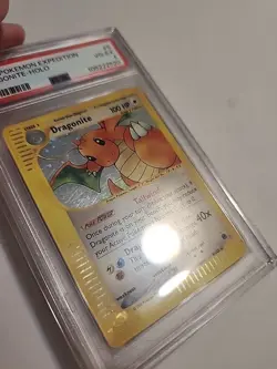 PSA 4 2002 Pokemon Expedition - 9/165 Dragonite Holo Graded Pokemon Card - Image 3