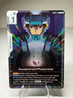 Awakened Potential R Foil GD03-118 Gundam TCG Card Game - Image 1
