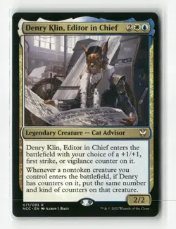 Denry Klin, Editor in Chief - #71 - Non Foil - MTG - Near Mint - Image 1