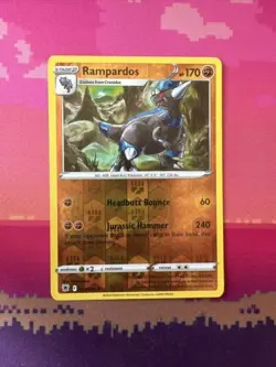 Pokemon Card Rampardos Astral Radiance Reverse Holo Rare 077/189 Near Mint - Image 1