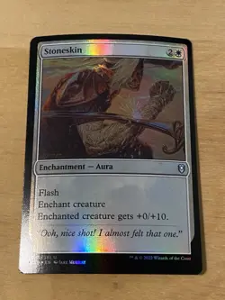 Stoneskin - 045/361 - Uncommon - FOIL - Commander Legends CLB MTG - Image 1