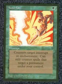 AVOID FATE common 1994 LEGENDS Magic the Gathering Unplayed Near mint - Image 1