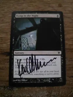 Bump In The Night Artist Proof SIGNED By Kev Walker Mtg Magic The Gathering - Image 1
