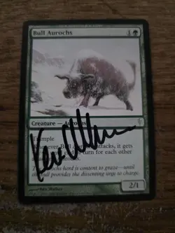 Bull Aurochs Artist Proof SIGNED By Kev Walker Mtg Magic The Gathering - Image 1