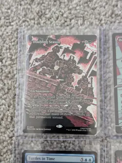 TMNT MTG Mythic Foil Lot (4) Doubling Season, Dark Leo Showcase, Brainstorm - Image 2