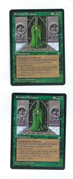 2x Ritual of Subdual - Ice Age - Magic The Gathering NM/M (Never Played) - Image 1