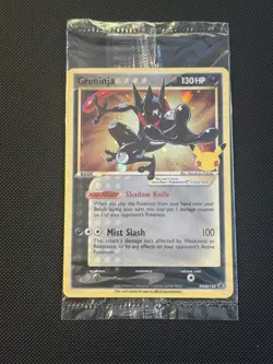 Pokemon Greninja Gold Star Sword & Shield Promo SWSH 114 Sealed - Image 1