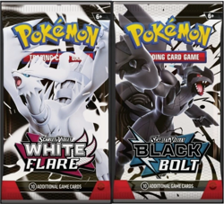 New Sealed Black Bolt + White Flare Pokemon SV10.5 Booster Pack Combo New Sealed - Image 1