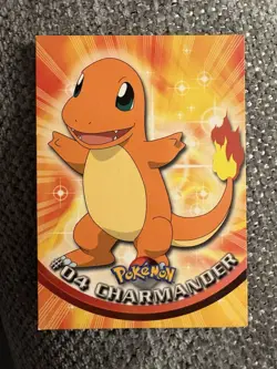 Topps Pokemon Charmander #04 TV Animation Edition RARE - Image 1
