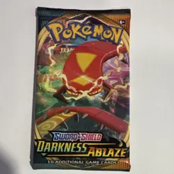Pokemon Sword & Shield Darkness Ablaze Sealed Booster Packs Lot of 4 - Image 4